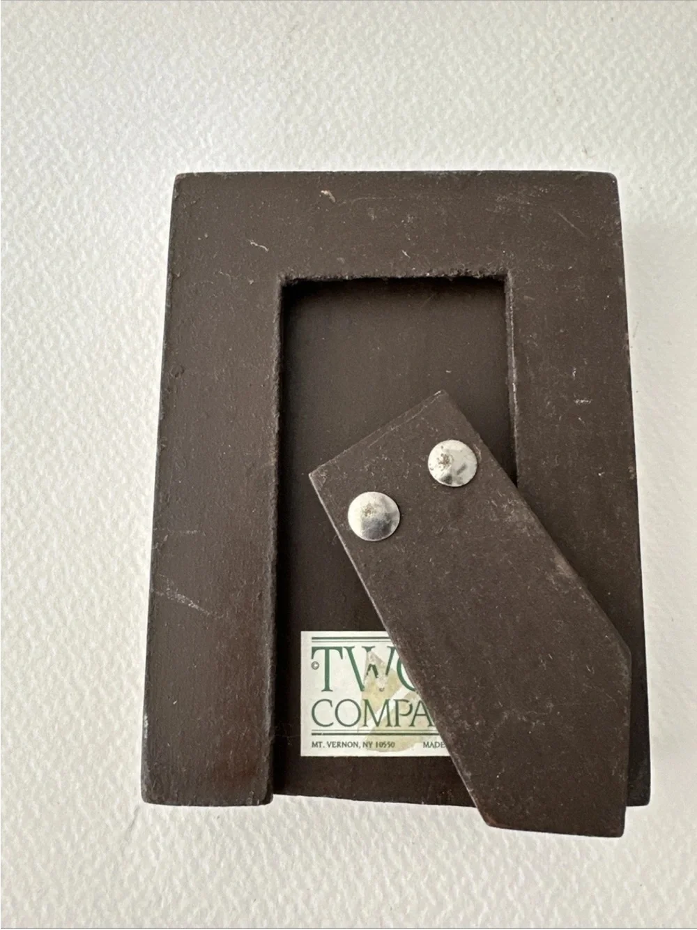 2 Mini Two's Company Mosaic MARQUETRY Wood Picture Frame